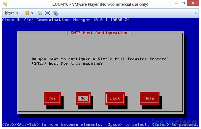 Installing CUCM 10 - SMTP Configuration