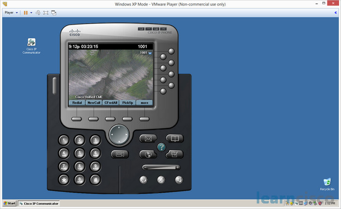 Cisco IP Communicator inside XP Mode