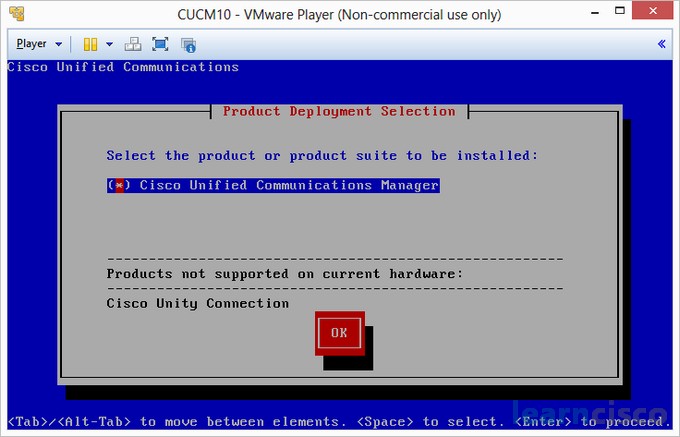 Installing CUCM 10 - Product Deployment Selection