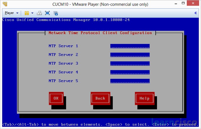 Installing CUCM 10 - NTP Configuration